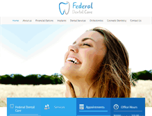 Tablet Screenshot of federaldentalcare.net